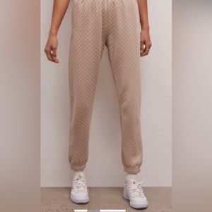 Princess Polly Slim Quilted Jogger Almond - Size 2